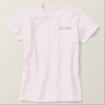 bestickte Bridesmaid Hochzeitskleid Besticktes T-Shirt<br><div class="desc">Bridesmaid</div>