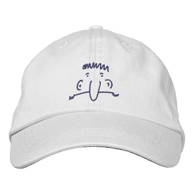 bestickte Cap KILROY war hier Bestickte Baseballkappe (Vorderseite)