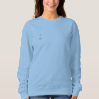 bestickte Frauen schwitzen Shirt silber Öko