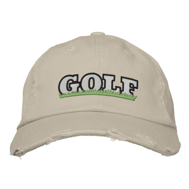 Bestickte GOLF Abgenutzt Baseballkappe (Vorderseite)