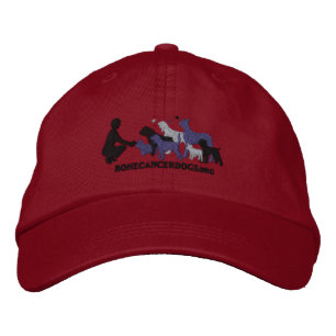 bestickte graue Logo-Cap Kappe