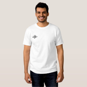 bestickte Initialen individuell anpassen Besticktes T-Shirt