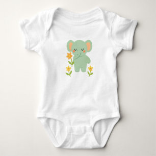bestickte Kleintiere Baby Strampler