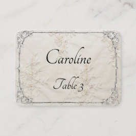bestickte Lace Wedding-Platzkarte Platzkarte