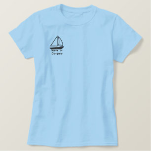 bestickte Ladys Polo Shirt Top
