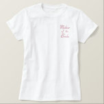 bestickte Mutter der Braut Hochzeitskleid Besticktes T-Shirt<br><div class="desc">Mutter der Braut</div>