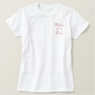 bestickte Mutter der Braut Hochzeitskleid Besticktes T-Shirt