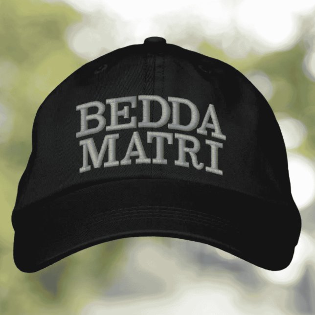 Bestickte Mütze Baseballkappe (Bedda Matri Funny Embroidered Sicilian Hat - Sicily Saying Oh My God)