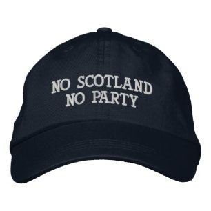 Bestickte No Scotland No Party Baseballkappe