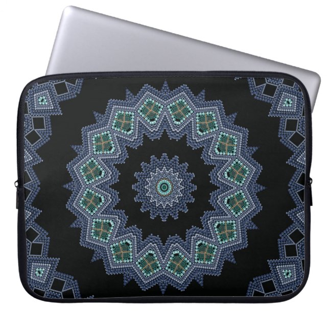 Bestickte Perlen Laptopschutzhülle (Vorderseite)