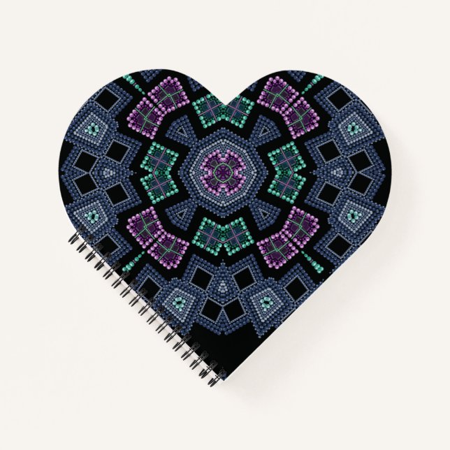 Bestickte Perlen Notizbuch (Vorderseite)