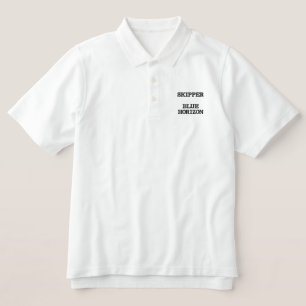Bestickte Poloshirts mit individuellem Kapitänsdes