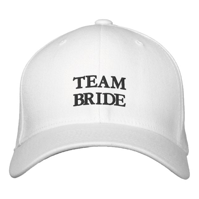 bestickte Team Bride Bachelorette Baseballhut Baseballkappe (Vorderseite)