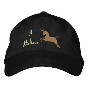 bestickter Einhornhut Bestickte Kappe