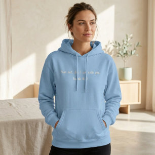 Bestickter Fürchte Dich Nicht Hoodie Christliche F