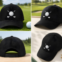 Bestickter Golfball & Schläger Custom Hut Golf Lie