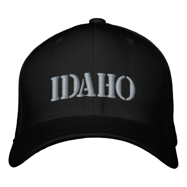 bestickter Hat IDAHO Bestickte Baseballkappe (Vorderseite)
