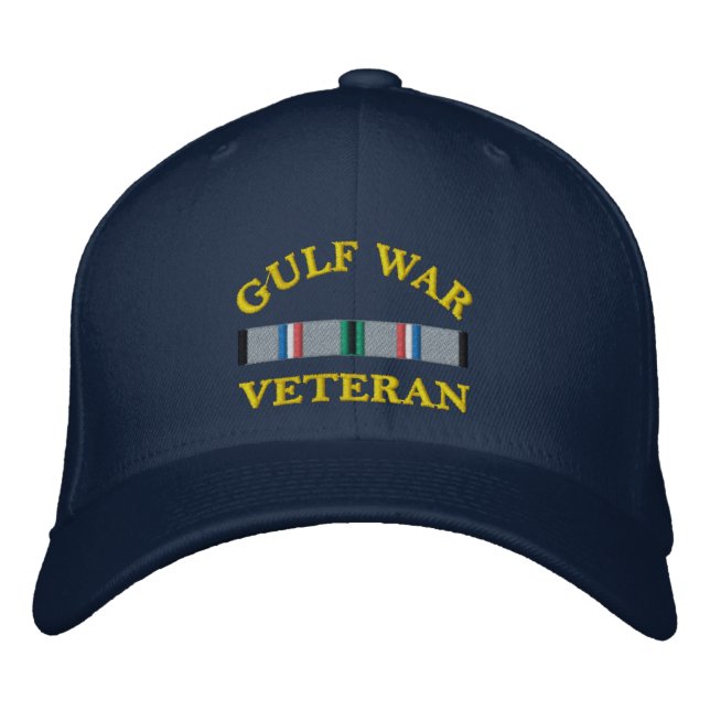 bestickter HHat Golf War Veteran Bestickte Baseballkappe (Vorderseite)