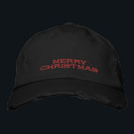 bestickter Hut<br><div class="desc">"MERRY CHRISTMAS" bestickter Hut</div>