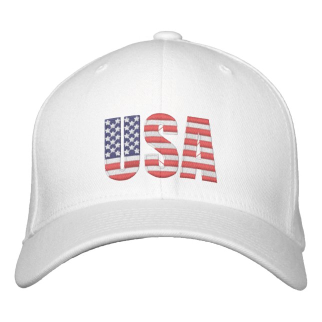 bestickter Hut USA (Vorderseite)