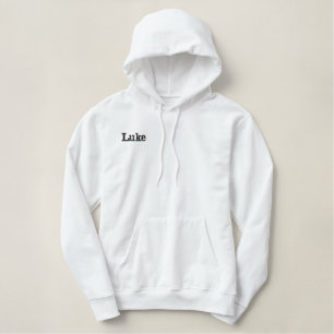 bestickter Luke-Name, Hoodie
