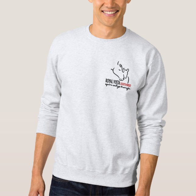 Bestickter Sweatshirt für Herren (Vorderseite)