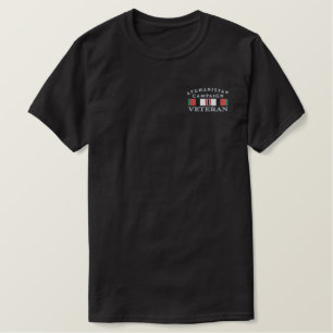 bestickter T - Shirt Afghanistan Veteran