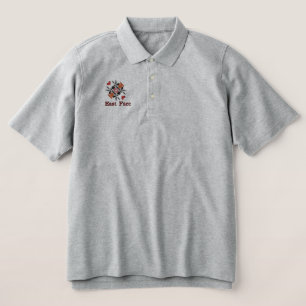 Besticktes Basics Polo-Shirt