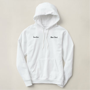 Besticktes Hemd Bestickter Hoodie