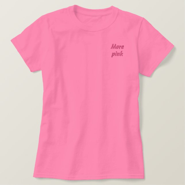 Besticktes Hemd T-Shirt (Design vorne)