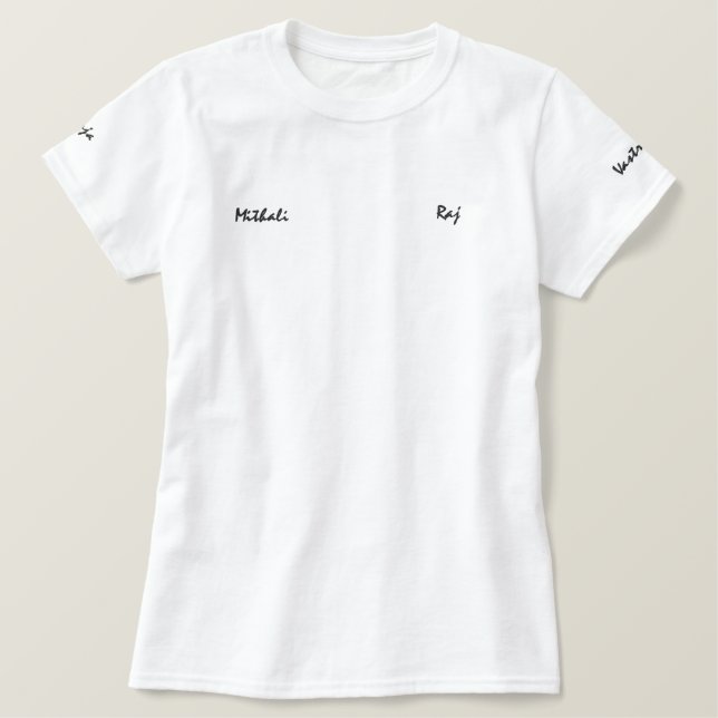 Besticktes Hemd T-Shirt (Design vorne)