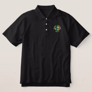 Besticktes Herren-Poloshirt - Schwarz