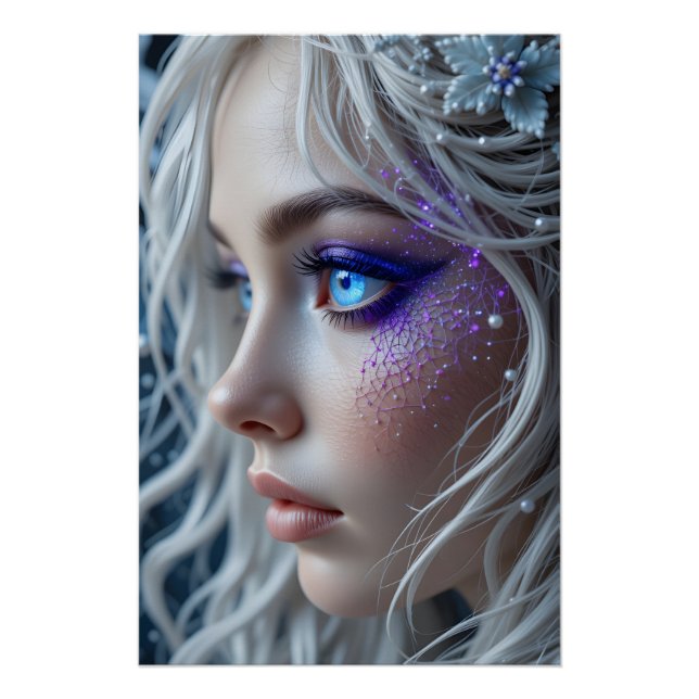 besticktes Himmelportrait Poster (Vorderseite)