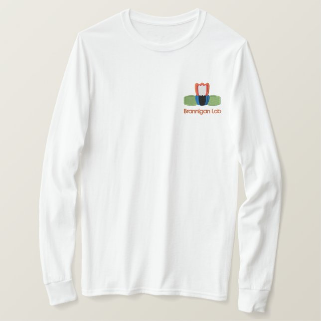 besticktes Membrane-Shirt Langarmshirt (Design vorne)