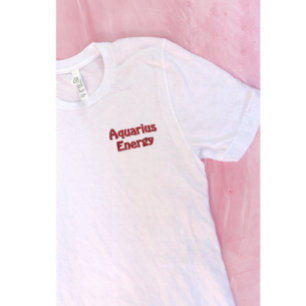 Besticktes Schild Wassermann Astro-Shirt Geschenk T-Shirt