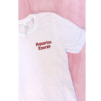 Besticktes Schild Wassermann Astro-Shirt Geschenk T-Shirt