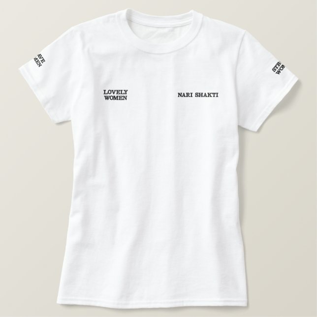 besticktes Shirt (Design vorne)