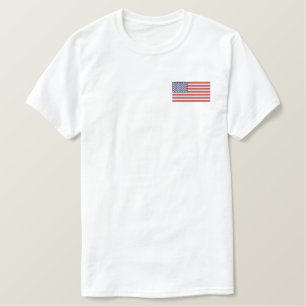 besticktes Shirt (amerikanische Flagge)