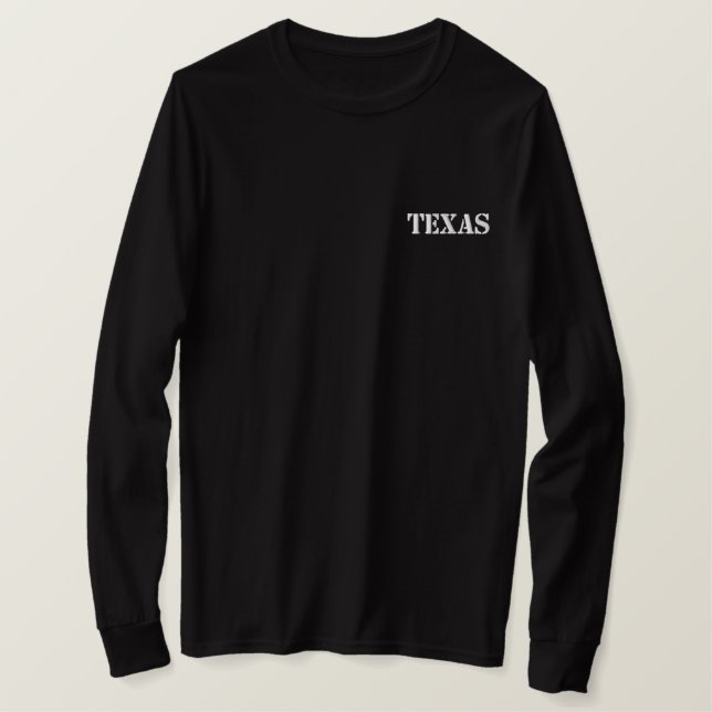 besticktes Shirt (TEXAS) (Design vorne)