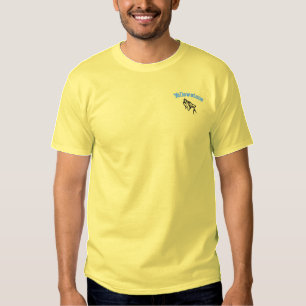 besticktes Shirt-Yellowstone Wolf T-Shirt