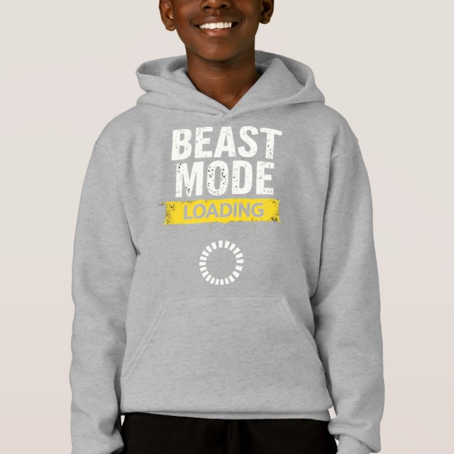 Bestickungsmodus - Motivierend Gym & Gaming Hoodie (Vorderseite)