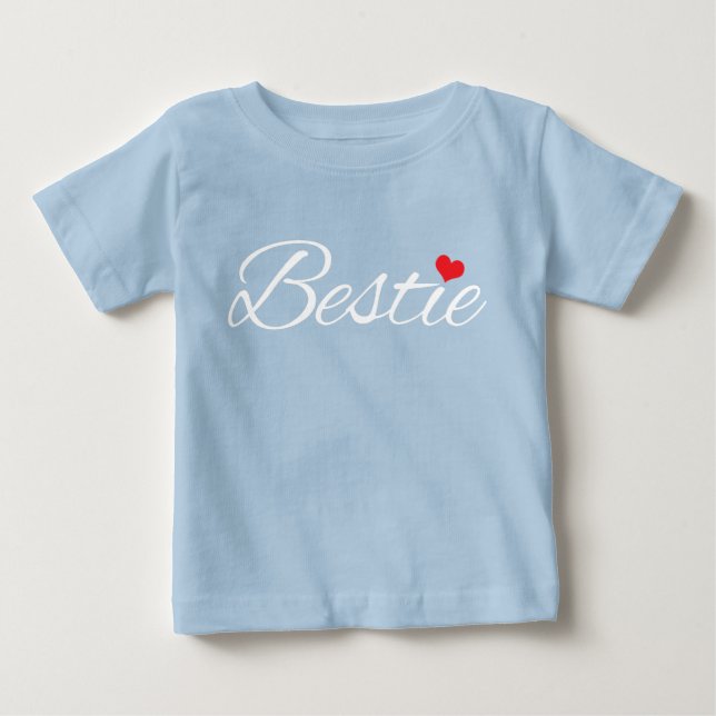 Bestie Baby Blue Baby T-shirt (Vorderseite)