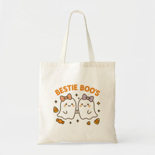 Bestie Boos Halloween Tote Bag - Niedlich Bow & Ca Tragetasche