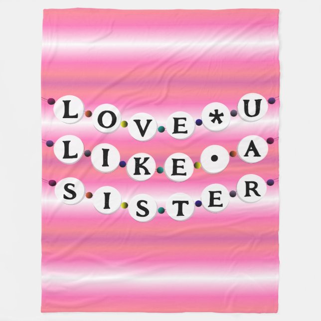 Bestie Bracelet - Freundschaftsgestaltung (18 Perl Fleecedecke (Vorderseite)