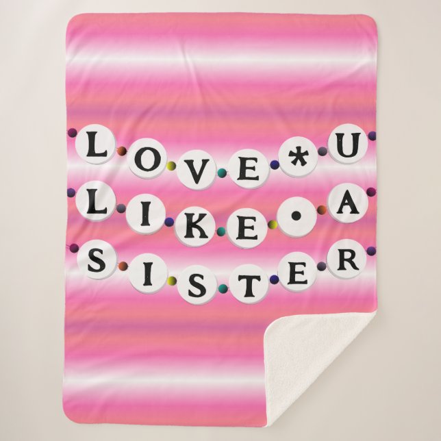 Bestie Bracelet - Freundschaftsgestaltung (18 Perl Sherpadecke (Vorderseite)