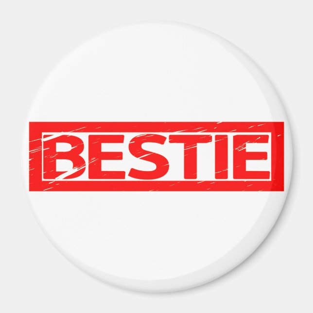 Bestie Briefmarke Magnet (Vorne)