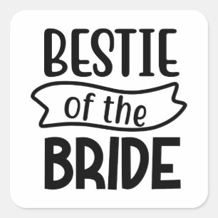 Bestie der Brücke Quadratischer Aufkleber