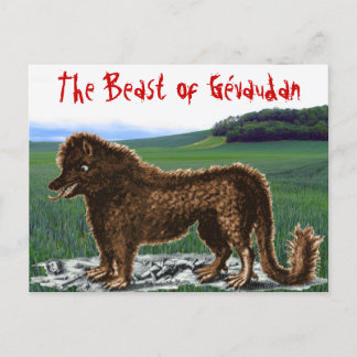 Bestie der Postkarte Gévaudan