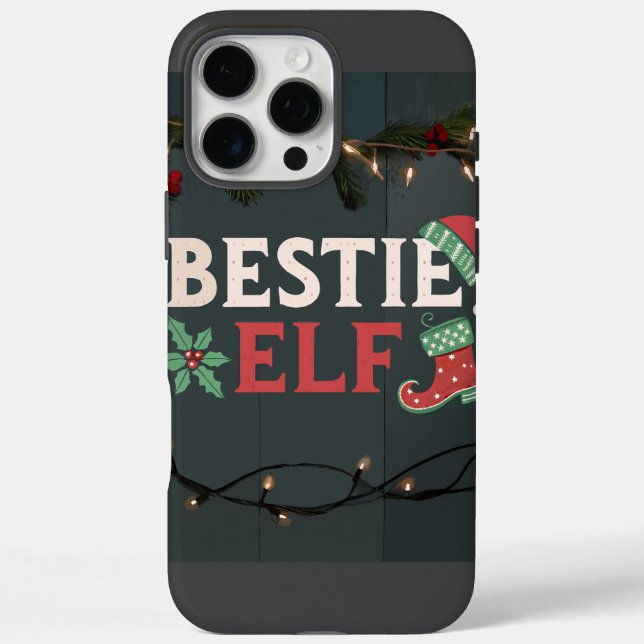 BESTIE ELF Weihnachtsthema iPhone 16 Pro Max Hülle (Rückseite)