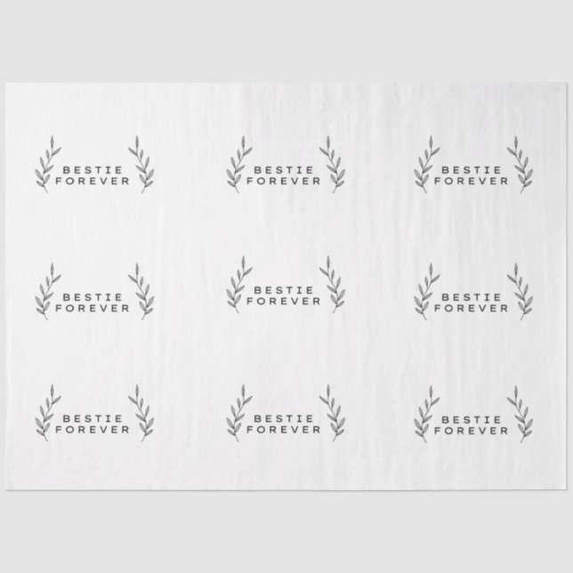 Bestie Forever Tissue Paper Seidenpapier (Vorderseite)